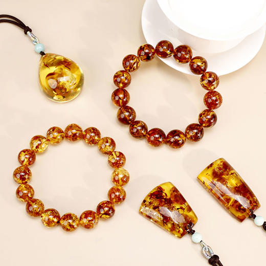 汀青·赤金凝脂缅甸老矿血珀专场 | 新年贵气首饰，色泽浓郁如血，光芒璀璨夺目 商品图4