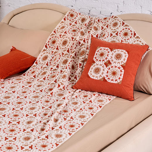 纯手工羊绒钩针毯 SJF95P660A 商品图1