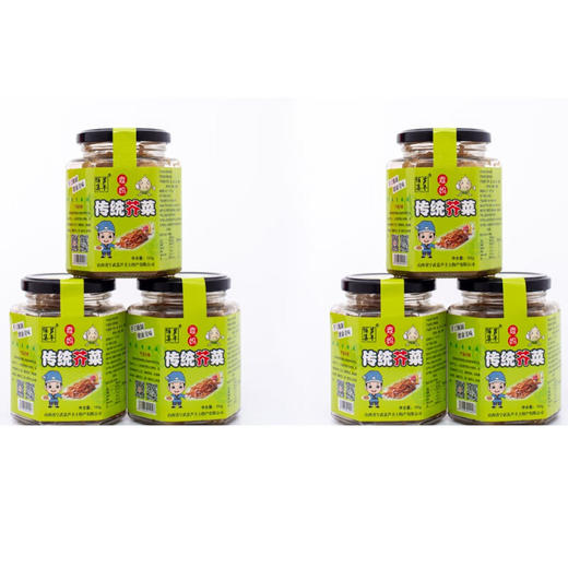 佰集芦丰·山西特产芥菜 酱菜咸菜 农家腌制下饭菜 开味小菜150g*6 商品图2
