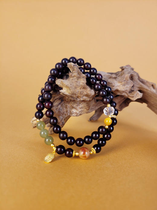 切面水晶s925银镀金2圈手串6mm 商品图1