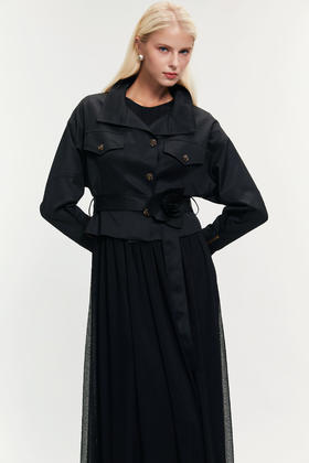 SAFICOO  复古摩登 上松下紧多风格小夹克外套