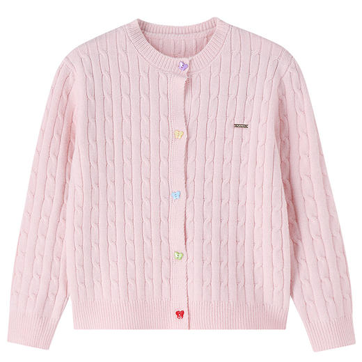 男女童圆领长袖针织衫春季新款安奈儿童装EM614686 商品图5