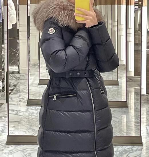 重磅渠道   毛领经典boedic  欧标90白鹅绒   长款连帽羽绒服 商品图1