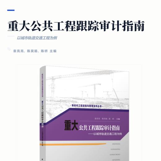 重大公共工程跟踪审计指南——以城市轨道交通工程为例 商品图2