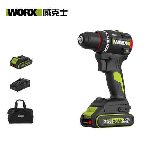 威克士20V 10mm 60Nm无刷电钻WU176 商品图6
