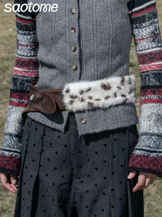 早乙女惠子/STMPSYD141108/动物毛毛腰带 商品图0