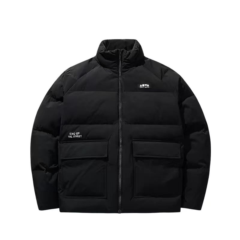 安踏男2025冬季新款保暖防风防泼水立领宽松外套羽绒服172548911