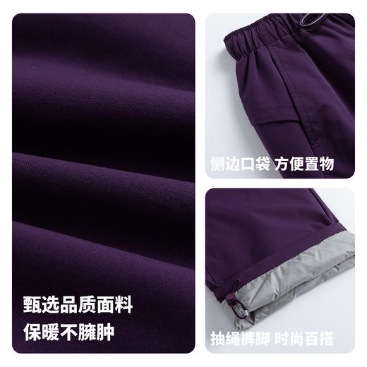 【抗静电&鸭绒】圣得西2025年冬季男款羽绒裤青春流行工装机能裤 商品图4