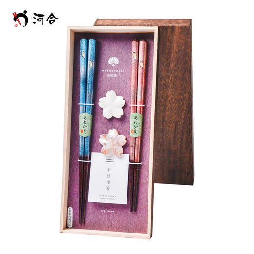 【日本进口高档筷子礼盒】螺钿手工镶嵌贝壳新婚礼物 商品图0