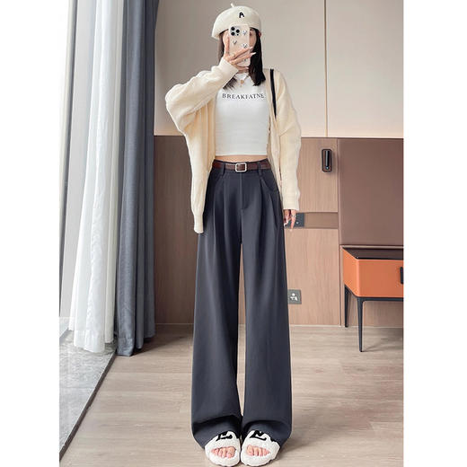 裁缝学苑AQ581新款加绒加厚西装裤纸样女装高腰窄版阔腿拖地裤打板 商品图1