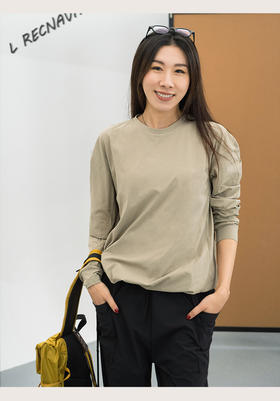 L RECNAVA速干防晒男女同款圆领长袖