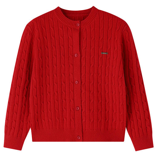 男女童圆领长袖针织衫春季新款安奈儿童装EM614686 商品图6