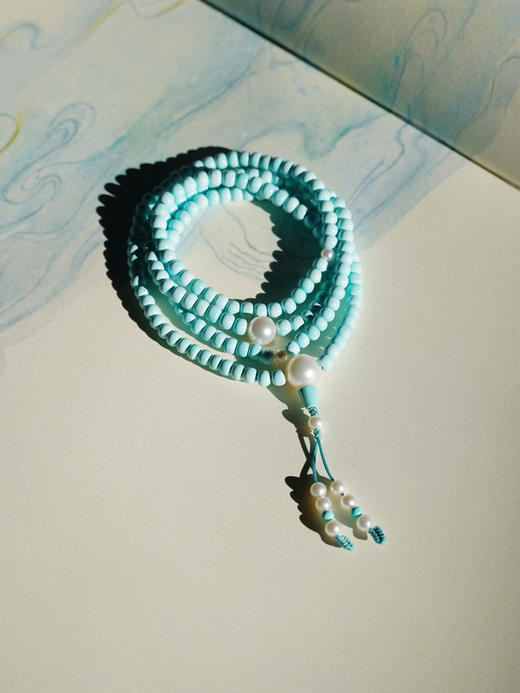 绿松老型念珠 商品图0