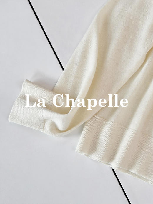 专柜实拍【miu系刺绣针织】拉夏贝尔/La Chapelle温柔有质感！绵羊毛+桑蚕丝柔软舒适开衫毛衣★ 商品图6