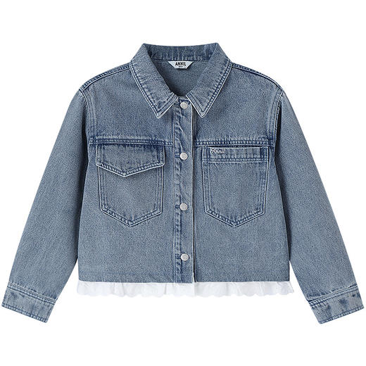 女童牛仔外套春季新款安奈儿童装EG615569 商品图5