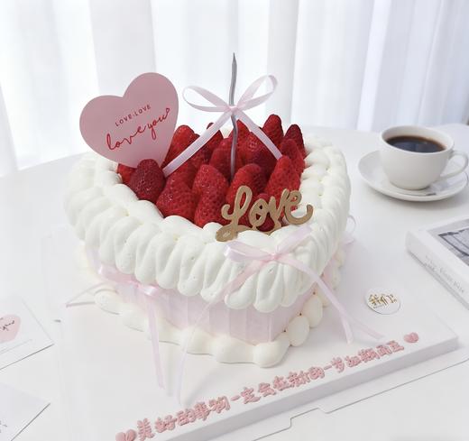 爱心复古草莓蛋糕-低糖处理无添加 商品图1