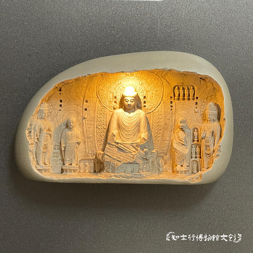 龙门石窟冰箱贴自动感应发光可充电河南洛阳文创礼品旅游纪念品 商品图2
