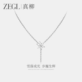ZEGL冰凌系列雪花毛衣链女轻奢高级感长款项链秋冬叠戴锁骨链配饰