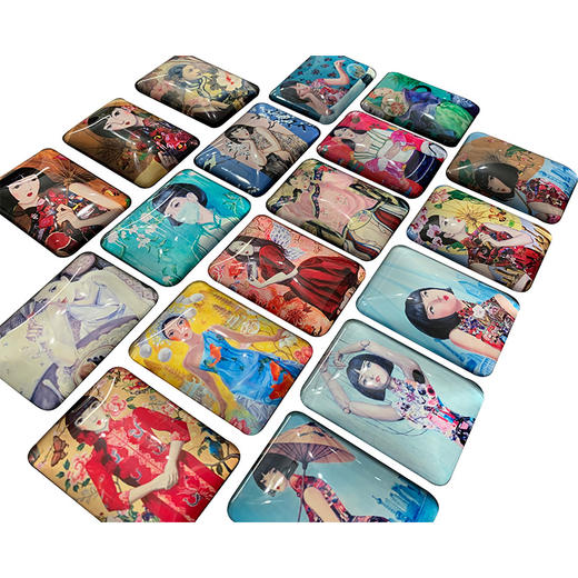 【多件多折】COINQIAN 原创设计油画磁性玻璃冰箱贴 装饰品 纪念品 创意 磁贴 商品图3