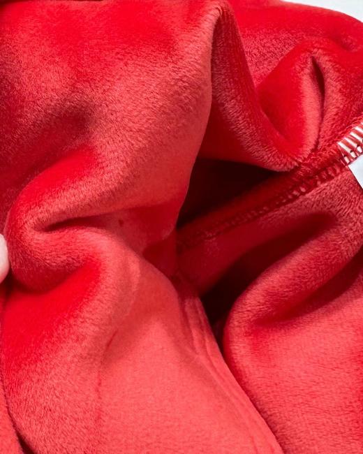 F010917新年红系列-马上生花海棠花银连帽卫衣男女同款 商品图13