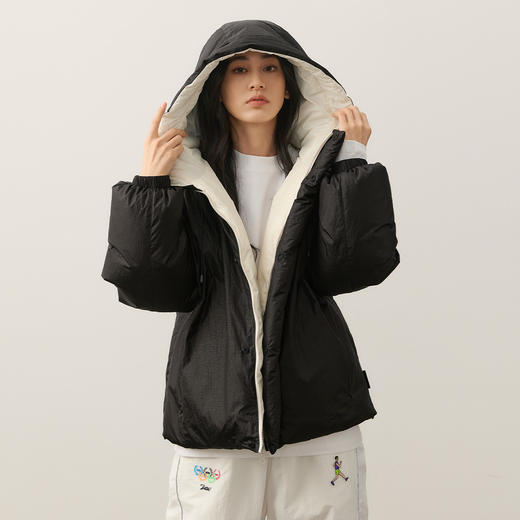 NPC潮牌【雅丹风】90%白鸭绒双面穿连帽羽绒服男保暖轻盈NP49DJ05 商品图2