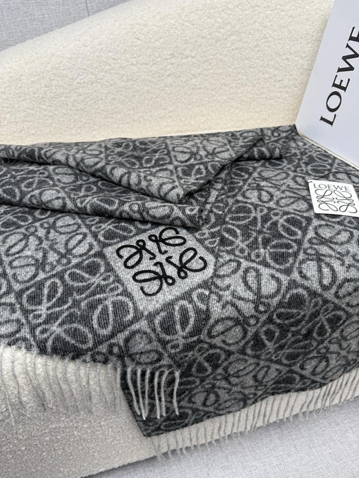 秋冬特惠💰300 罗意威围巾【棋盘格-植绒-刺绣】 商品图6