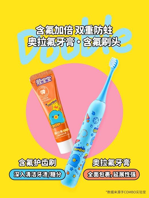 COMBO（1-6/3-12岁）含氟电动牙刷套装 商品图1