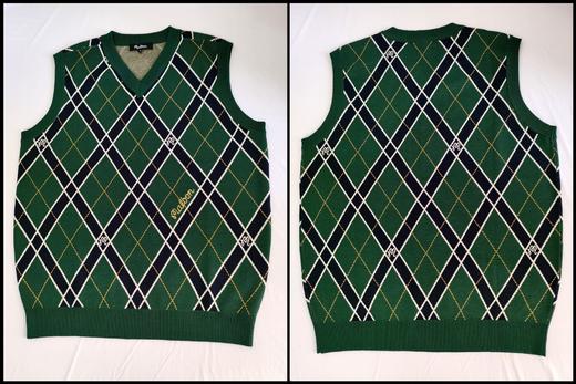 新款秋冬情侣装提花针织毛衣背心来啦！本季爆款🔥❗️非常经典的V型领！版型很显瘦！是刚好的松弛感！两个经典的撞色，高级的复古品味是秋冬的颜色，敲显白！ 商品图3