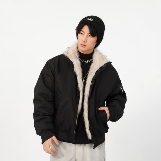 拼接毛边夹棉外套-纪念日百货门店同款167998925 商品图1