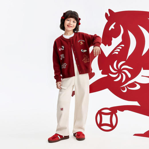 女童针织衫开衫春季新款安奈儿童装EM614687 商品图3