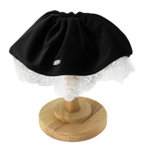 clasico/CLAH005/丝绒蕾丝双层发圈