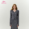 FTT Flythetruth谜境 高级感银丝垫肩外套女秋季韩系显瘦打底开衫 商品缩略图0