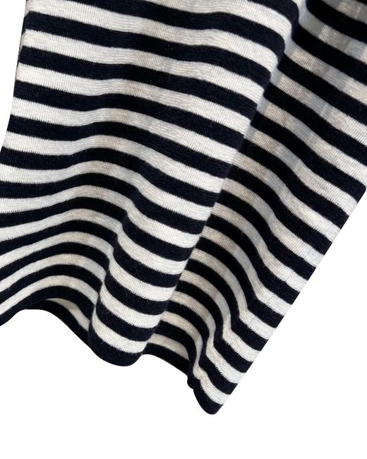 女款海军肩扣条纹针织毛衣he020 商品图2