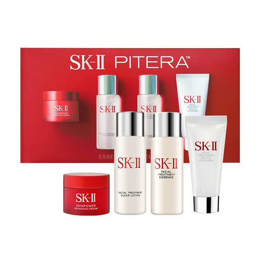 【一口价】SK-II 中样四件套（洗面奶20ml+清莹露30ml+神仙水30ml+面霜15ml） 商品图0