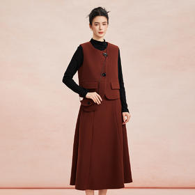 RE405斯尔丽26新款小香风宽松马甲+阔腿中裤+柔软贴身内搭免搭配套装