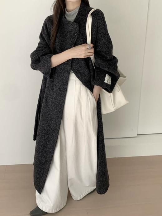 【奢华材质❗️显贵倍增】新年战袍高奢美拉德立领秋冬羊绒中长款大衣毛厚羊毛外套爆款加厚。jc 商品图3