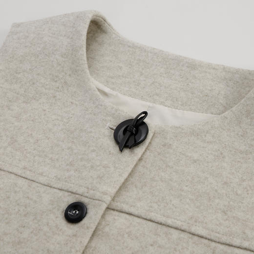 RE805斯尔丽2026新款小香风系列圆领马甲搭配压褶连衣裙时尚通勤套装 商品图5