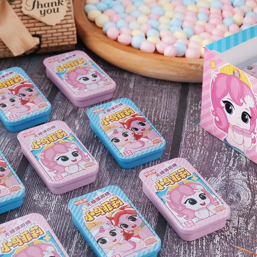 【劲凉清爽❗️持久冰凉】欢乐哆小马菲莉无糖薄荷糖清新口气儿童糖果水果口味冰爽硬糖零食 商品图3