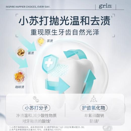 品牌直发 grin 格润安 天然护龈牙膏 100g / 小苏打牙膏 100g（含氟款）/ 天然护龈牙膏 100gx2+小苏打牙膏 100g（含氟款） 商品图5