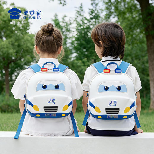 【3D闪灯小J车儿童背包】反光元素儿童书包创意上学双肩包 商品图7