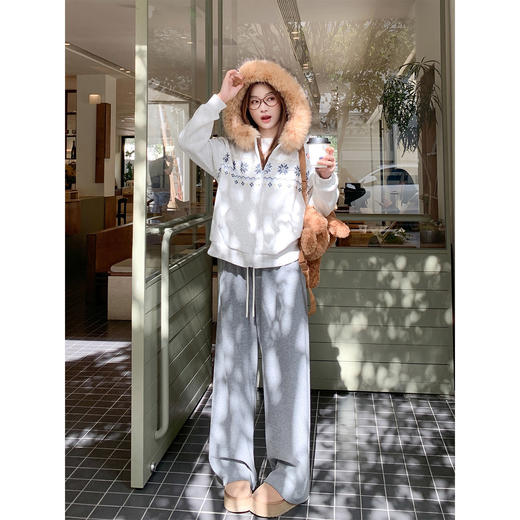 <曾小咸推荐>现货秒杀 ！微信超特价！费尔岛毛领加绒卫衣外套 日常289.99 立减150 秒杀139.99！！ 商品图3