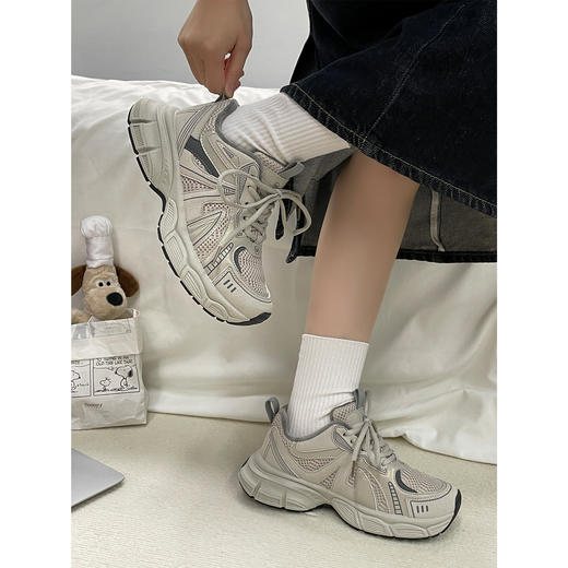 【YW】无忧购冬季百搭加绒休闲运动舒适老爹鞋女MIS-1593-1（截单后3-5天发货） 商品图12