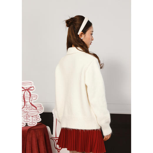 毛球娃娃领开衫毛衣-纪念日百货门店同款168794588 商品图5