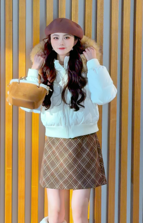 短款面包羽绒服