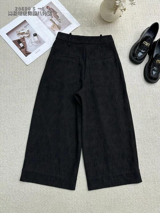 74CK20630#高级毛呢阔腿八分裤 商品图0