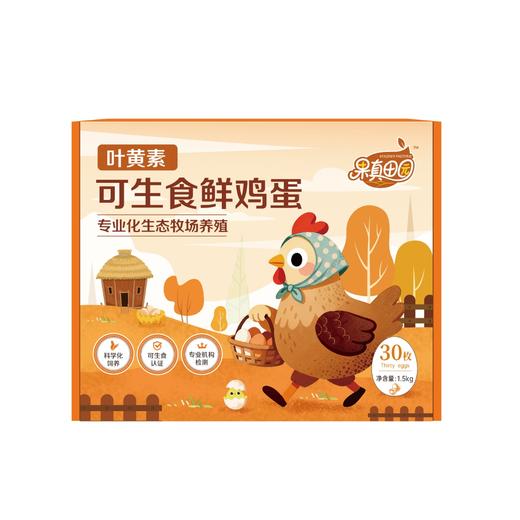 果真田园叶黄素可生食鸡蛋30枚【分仓直发，72小时发货，周末节假日不发货】 商品图5
