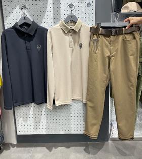 新款男士长袖上衣来了！气质男士的不二之选❗️这质感没话说了，原厂珠地功能面料，经典logo特别做法，可以休闲可以正式，可hold住多种搭配方式，上身既简单又带一种高级!