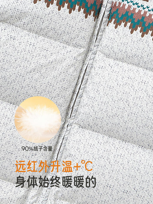 【高定系列】英氏婴儿羽绒连帽连体衣抗菌远红外A类冬季保暖新款YRHFJ4R050A 商品图1