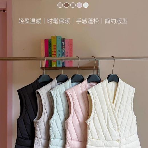 【90白鸭绒 羽绒马甲】轻薄简约 羽绒马甲背心 保暖羽绒服内胆 商品图0