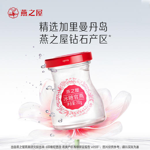 【官方直营◆送礼推荐】燕之屋冰糖官燕花漾礼盒70g*15瓶 礼盒装 燕窝印尼｜春季滋补 送礼礼盒  健康礼品 送礼袋【认准旗舰店】 商品图2